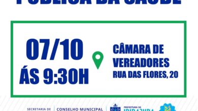 AUDIÊNCIA PÚBLICA DE SAÚDE - Prefeitura de Ibirajuba