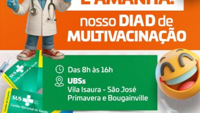 Dia D da Multivacinação é neste sábado! Atualize seu cartão de vacinas!