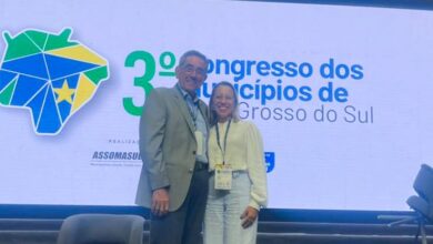 Prefeito Nelson Cintra e Dra. Andreara Castro participam do 3º Congresso dos Municípios de Mato Grosso do Sul